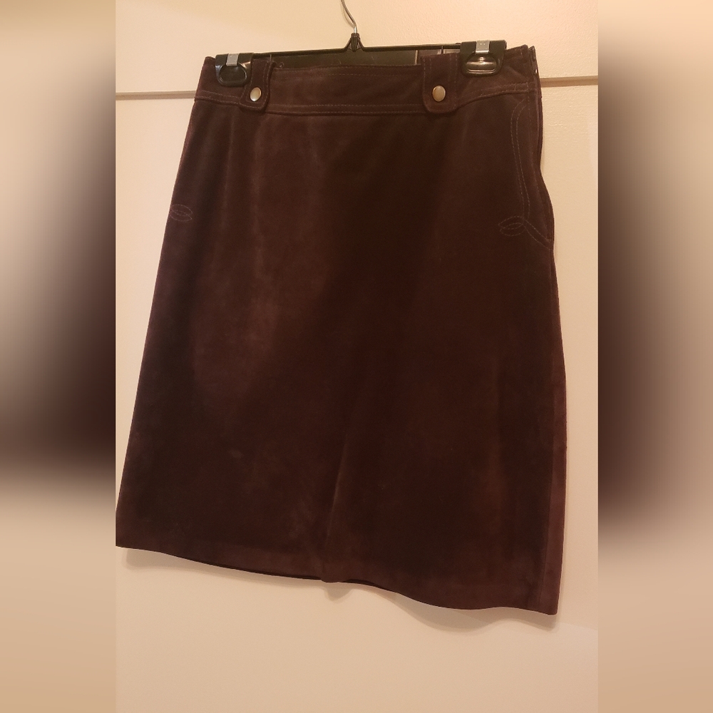 DANIER Brown Suede Skirt